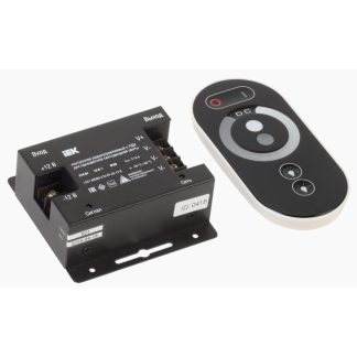 Контроллер с ПДУ радио MONO PRO 5050 3 канала 12В 6А 216Вт черн. IEK LSC1-MONO-216-RF-20-12-B