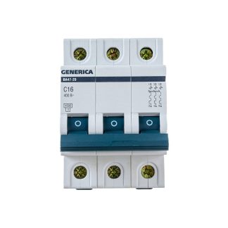 Выключатель автоматический модульный 3п C 16А 4.5кА ВА47-29 GENERICA MVA25-3-016-C