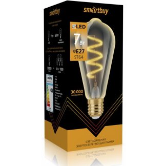 Светодиодная (LED) Лампа ART Smartbuy-ST64-7Вт/3000К/E27 (SBL-ST64Art-7-30K-E27)/100