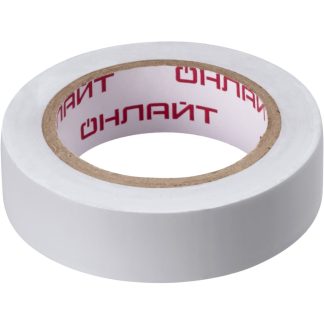 Изолента ОНЛАЙТ 71 673 OIT-B15-10/WH ПВХ белая