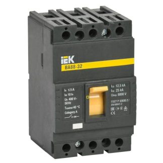Выключатель автоматический 3п 125А 25кА ВА 88-32 IEK SVA10-3-0125