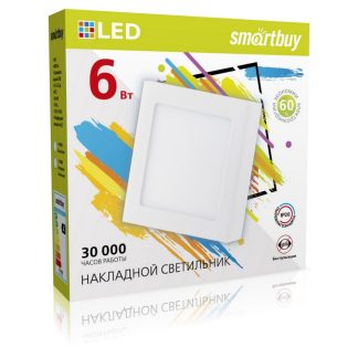 Накладной (LED) светильник Square SDL Smartbuy-6w/6500K/IP40 (SBL-SqSDL-6-65K)/100