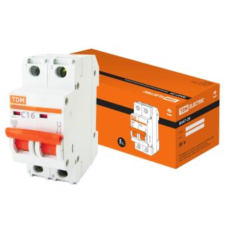 Авт. выкл.ВА47-29 2Р 16А 4,5кА х-ка С TDM SQ0206-0093