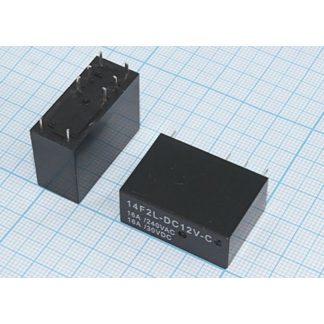 Электромагнитное силовое реле HLS-14F2L-DC12V-C 12В 16A 29.0×12.6×20.6мм HELISHUN