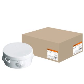 Распаячная коробка ОП D85х40мм, крышка, IP54, 4вх. TDM SQ1401-0102