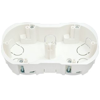 Коробка установочная 2-х местн. 155х76х45,5мм белая, Bylectrica К-219