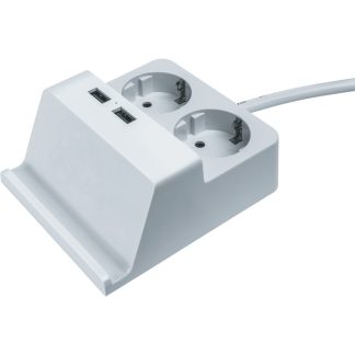 Удлинитель с з/к 2 гнезда 1,5 метров 16А/3,5кВт ПВС 3х1,0 Navigator NPE-USB03-02-150-E-3X1