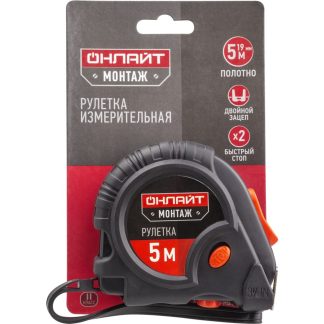 Рулетка 82 977 OMT-Ru02-5-19 5мх19мм ОНЛАЙТ 82977