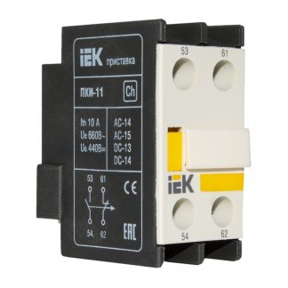 Приставка контактная ПКИ-11 доп. контакты 1з+1р IEK KPK10-11