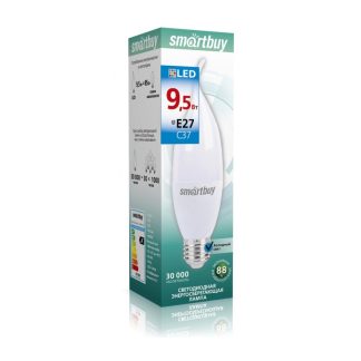 Светодиодная (LED) Лампа Smartbuy-C37-9,5W/6000 (SBL-C37-9_5-60K-E27)