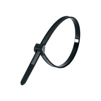 Хомут (стяжка) кабельный нейлоновый 4,8х250 черные Smartbuy (100 шт) (SBE-CT-48-250-b)/120