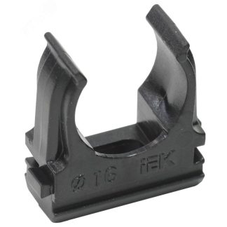 Держатель с защёлкой CF16 черный IEK CTA10D-CF16-K02-100