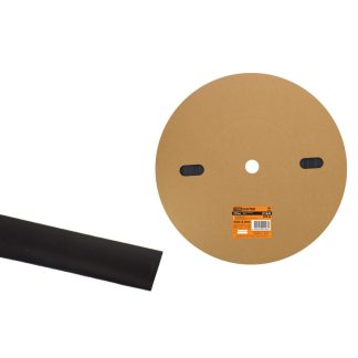 Термоусаживаемая трубка ТУТнг 16/8 черная (100 м/ролл) TDM SQ0518-0042