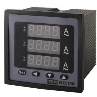 Цифровой амперметр ЦП-А72х3 0-50кА-0,5-Р (трехфазный) TDM SQ1102-0522