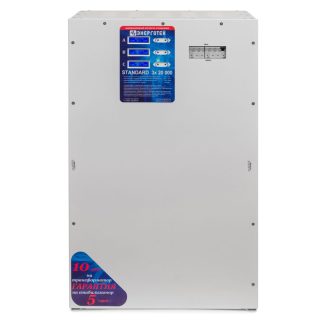 Стабилизатор напряжения 3 фазы (20000 х 3 ±7 В 245-460 В) Энерготех STANDARD