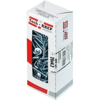 Саморез по металлу с пресшайбой 4,2*25 бур (200 шт, коробка с окном) Tech-Krep 102151