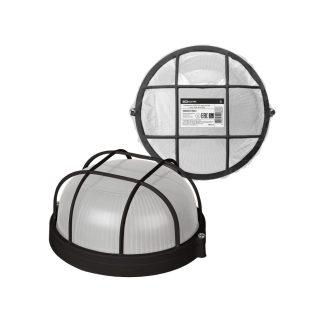 Светильник НПБ1302 черный/круг с реш. 60Вт IP54 TDM SQ0303-0033