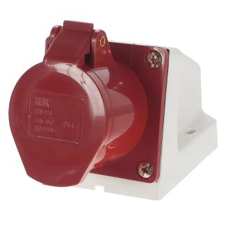 Розетка ОП 16А 380В 3P+PЕ ССИ-114 IP44 IEK PSR12-016-4