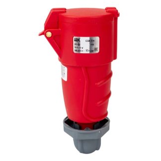 Розетка кабельная 16А 380В 3P+PЕ ССИ-214 IP44 IEK PSR22-016-4