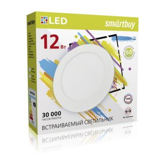 Встраиваемый (LED) светильник DL Smartbuy-12w/6500K/IP40 (SBL-DL-12-65K)/40