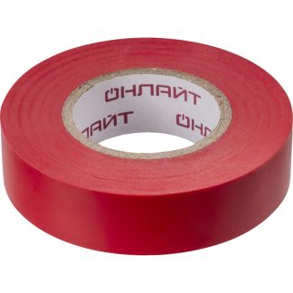 Изолента ОНЛАЙТ 61 881 OIT-B19-20/R ПВХ красная
