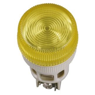 Арматура светосигнальная ENR-22 230В d22мм цилиндр неон желт. IEK BLS40-ENR-K05