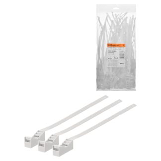 Крепеж ремешковый 7,6х285 белый (50шт) TDM SQ0516-0304