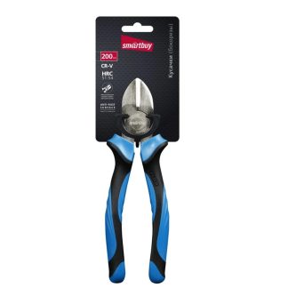 Кусачки (бокорезы) 200 мм 2х-комп. рукоятка СR-V сталь HRC>51 Smartbuy Tools SBT-PLS-200P1